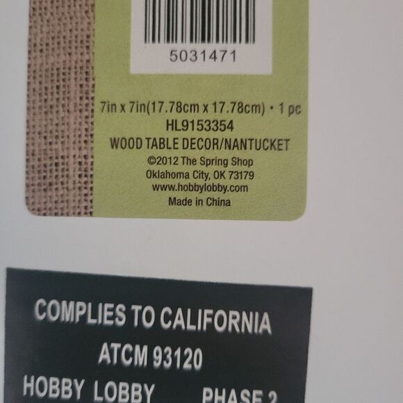 hobby lobby collins fresh + original wood table decor Nantucket - Picture 4 of 4